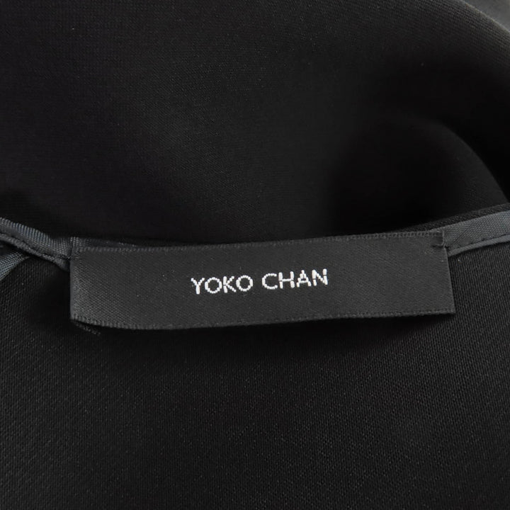 Excellent YOKO CHAN one piece black polyester Women 36 YCD-424-947