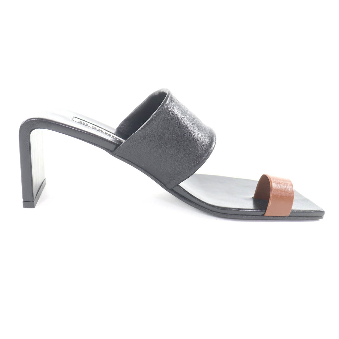 Excellent JIL SANDER Sandals bicolor leather black leather Women 35 J15WP0112