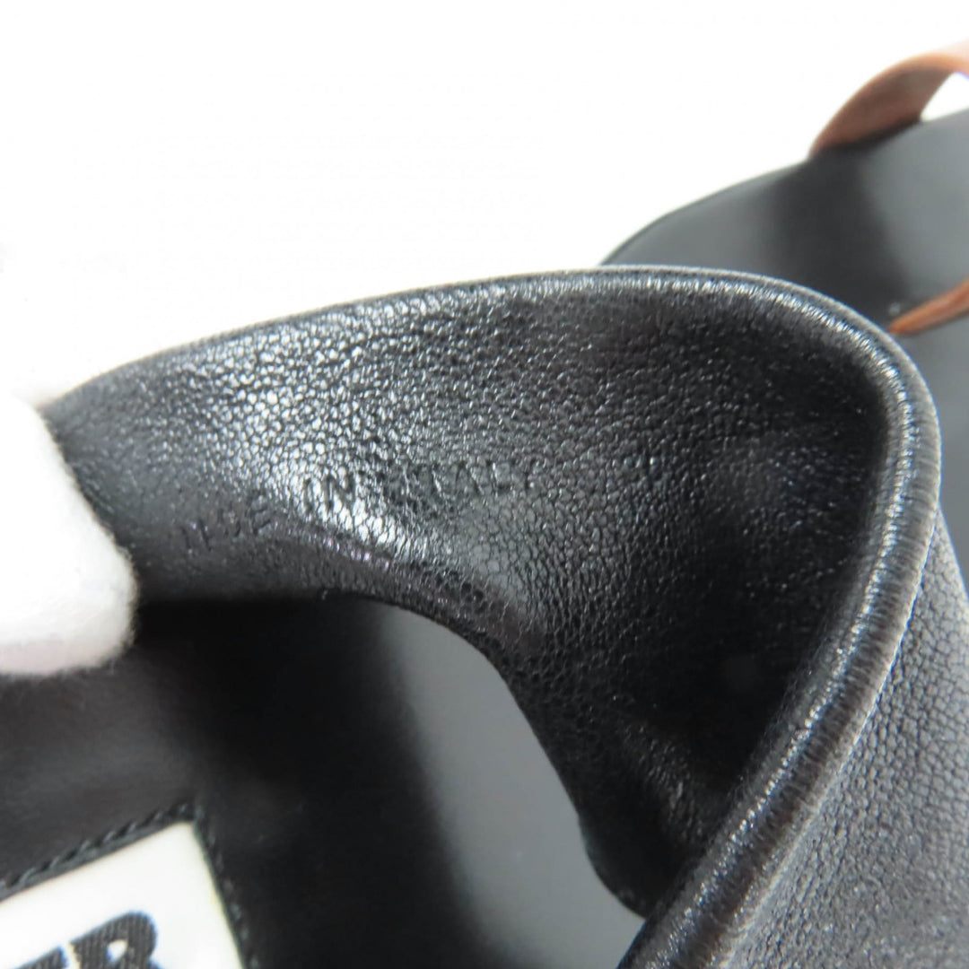 Excellent JIL SANDER Sandals bicolor leather black leather Women 35 J15WP0112