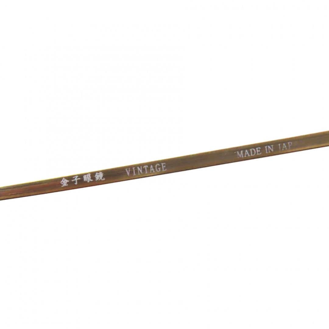 Excellent 金子眼鏡 sunglasses round Brown titanium mens KV-32 BRL