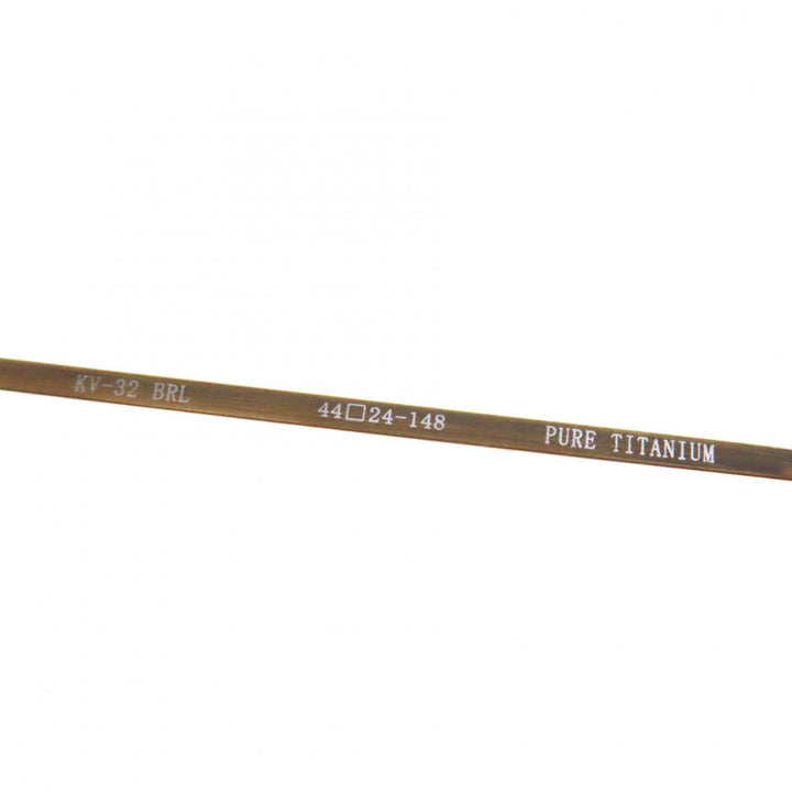Excellent 金子眼鏡 sunglasses round Brown titanium mens KV-32 BRL