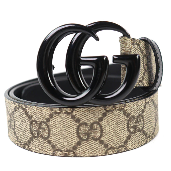 Excellent GUCCI belt GG Marmont GG Supreme beige GG Supreme Women 525040