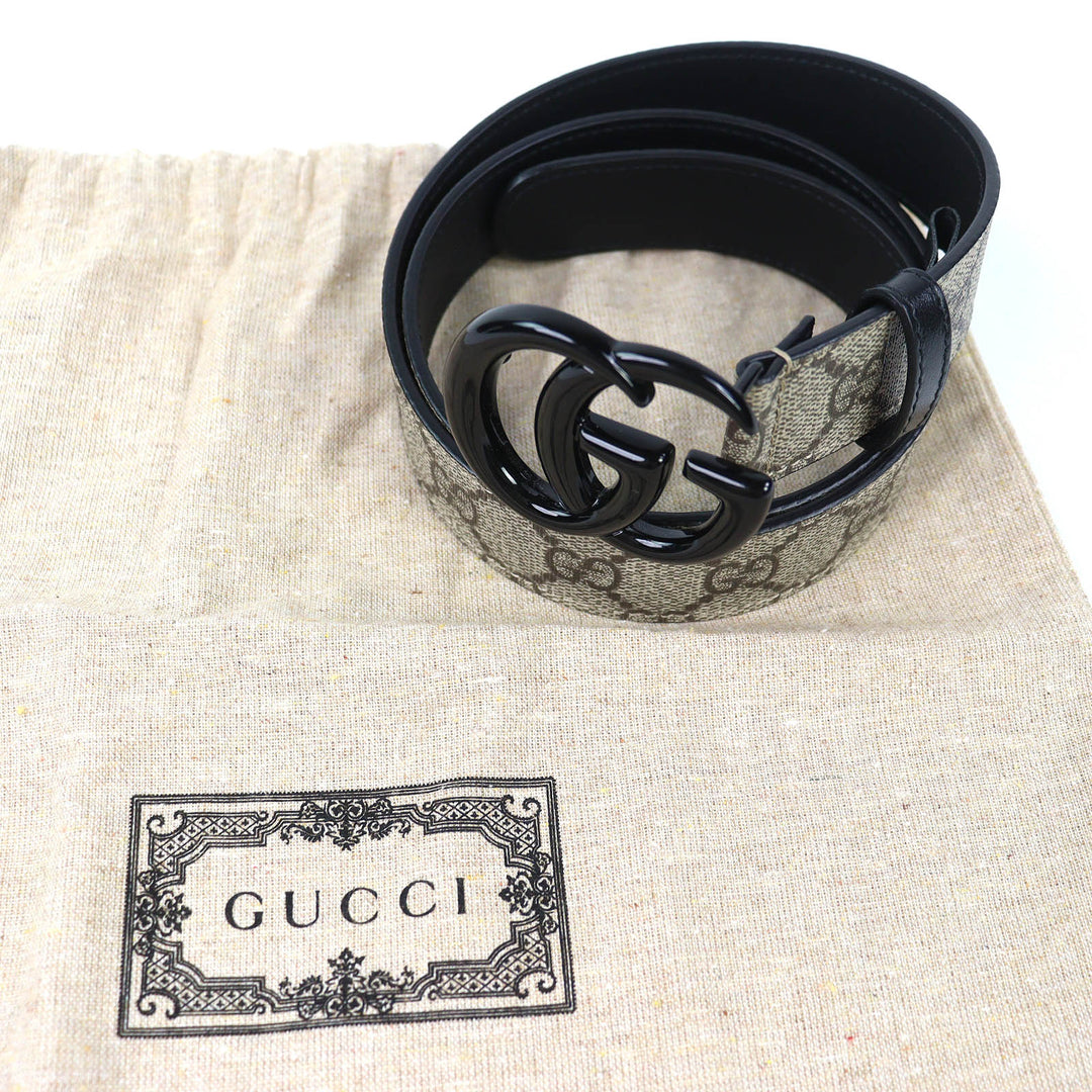 Excellent GUCCI belt GG Marmont GG Supreme beige GG Supreme Women 525040