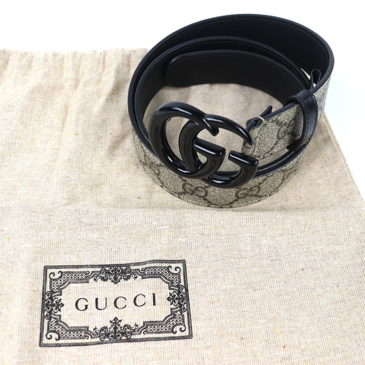 Excellent GUCCI belt GG Marmont GG Supreme beige GG Supreme Women 525040