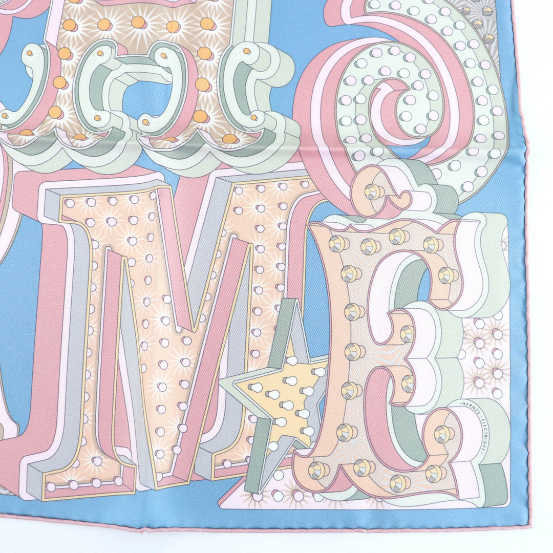 Pristine HERMES scarf HERMES ELECTRIQUE silk Women