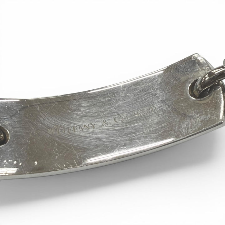 Great TIFFANY&Co. bracelet Plate Link 1837 Silver 925 mens