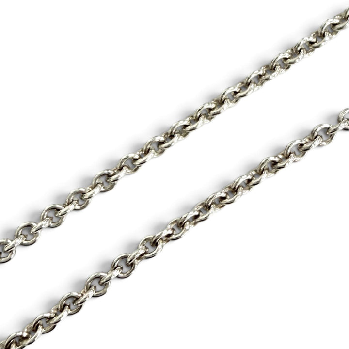 Great TIFFANY&Co. Necklace 1837 Interlocking Circle long Silver 925 Women