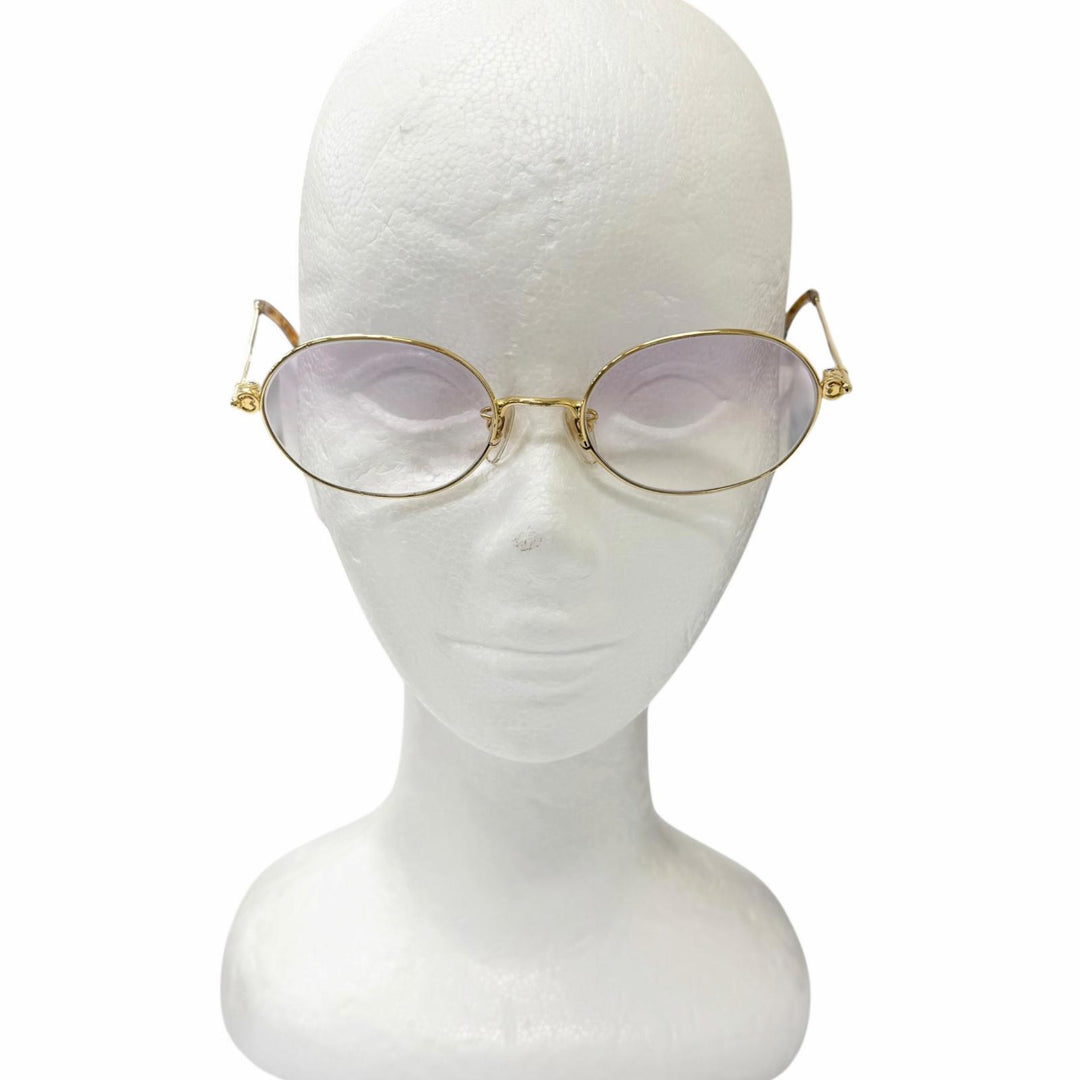 Good mila schon sunglasses oval frame gold 18K mens
