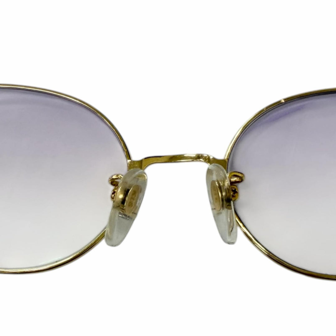 Good mila schon sunglasses oval frame gold 18K mens