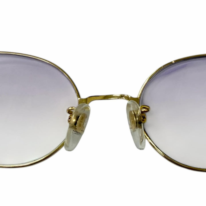 Good mila schon sunglasses oval frame gold 18K mens