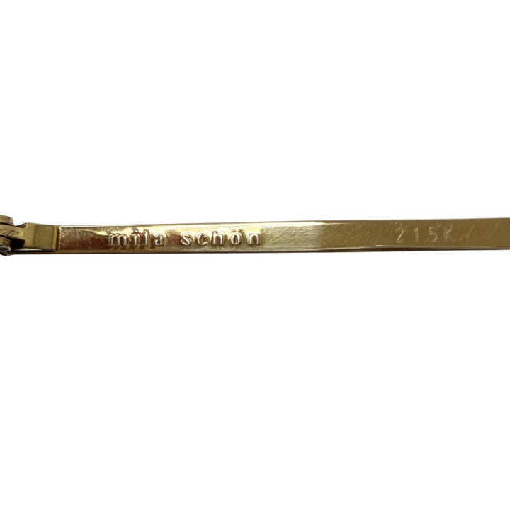 Good mila schon sunglasses oval frame gold 18K mens