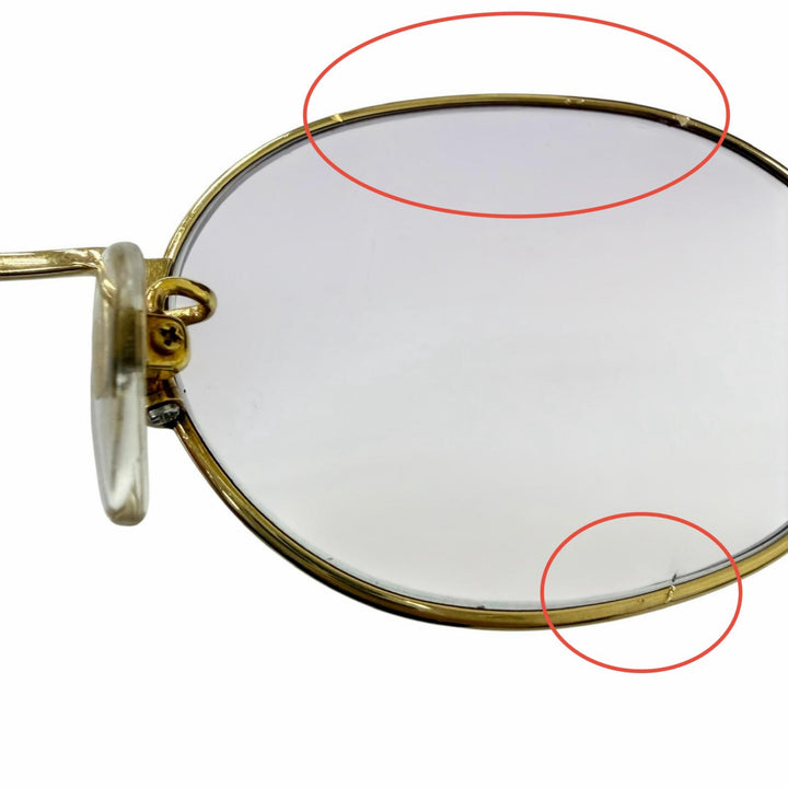 Good mila schon sunglasses oval frame gold 18K mens