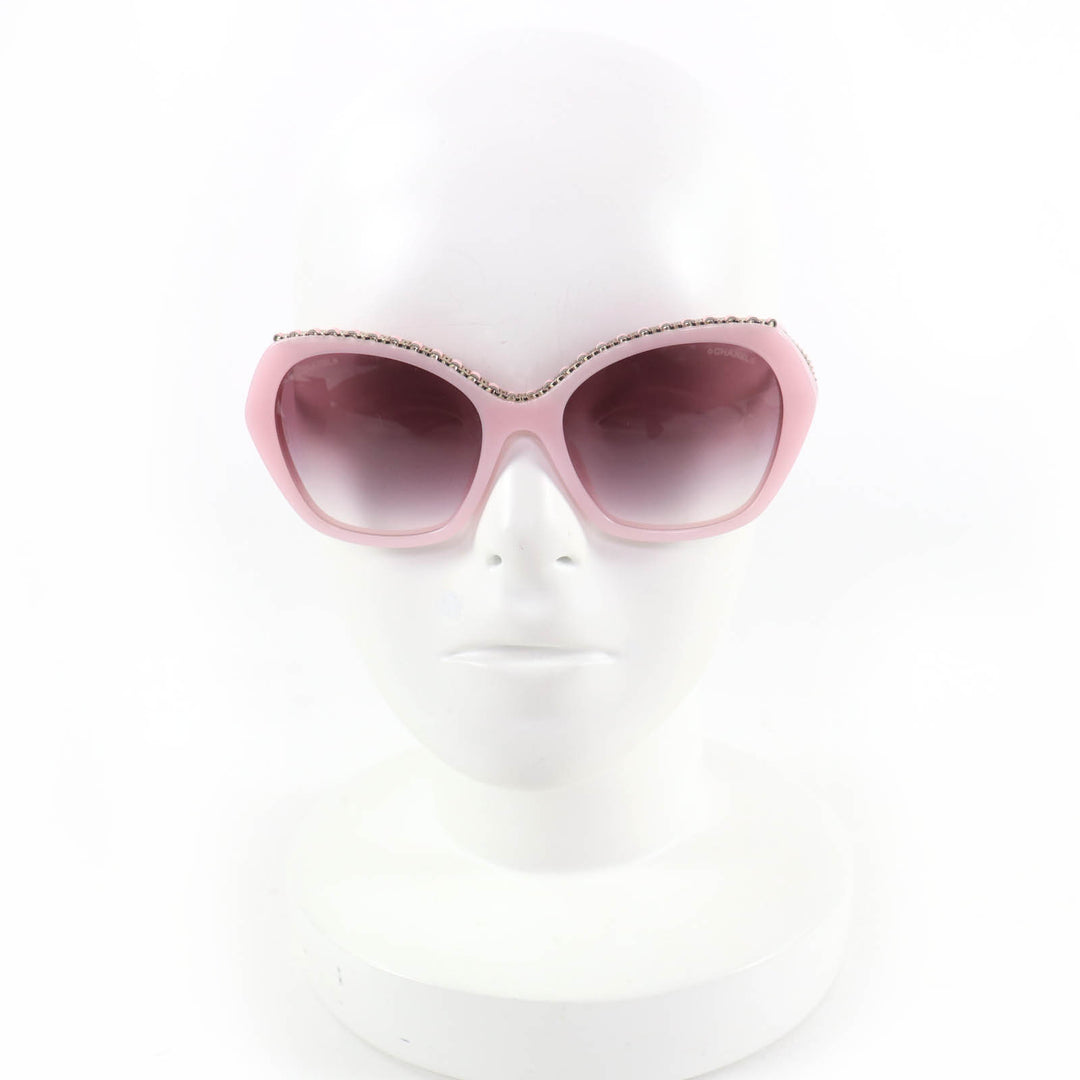 Excellent CHANEL Butterfly Shape Sunglasses Current product pink 5547-Q