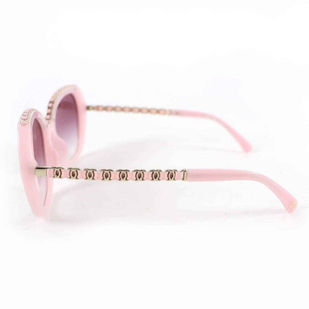Excellent CHANEL Butterfly Shape Sunglasses Current product pink 5547-Q