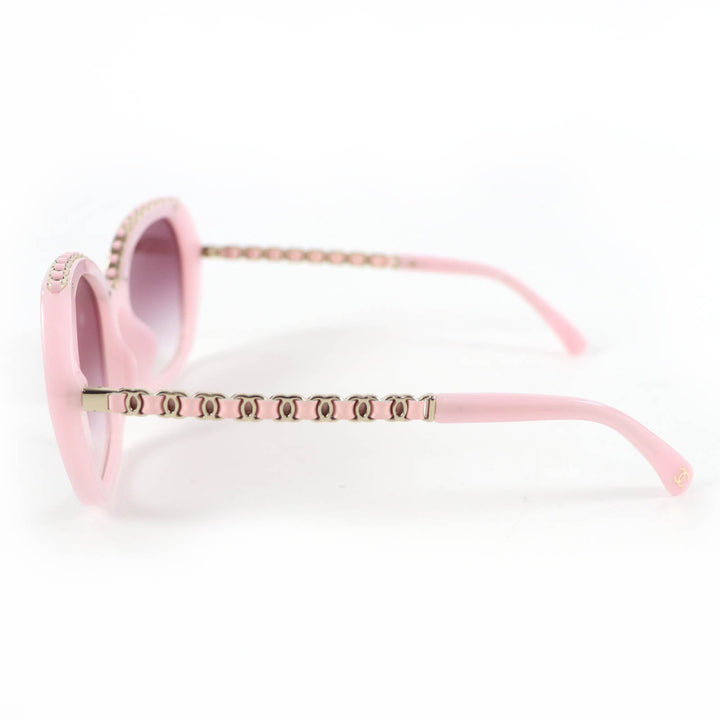 Excellent CHANEL Butterfly Shape Sunglasses Current product pink 5547-Q