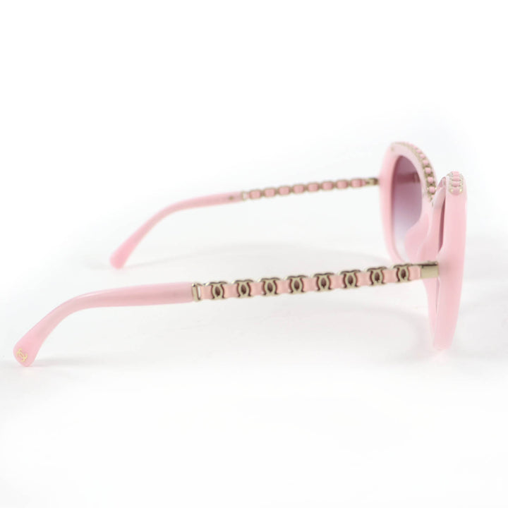 Excellent CHANEL Butterfly Shape Sunglasses Current product pink 5547-Q
