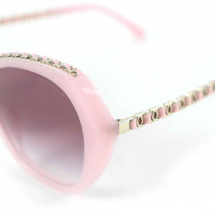 Excellent CHANEL Butterfly Shape Sunglasses Current product pink 5547-Q