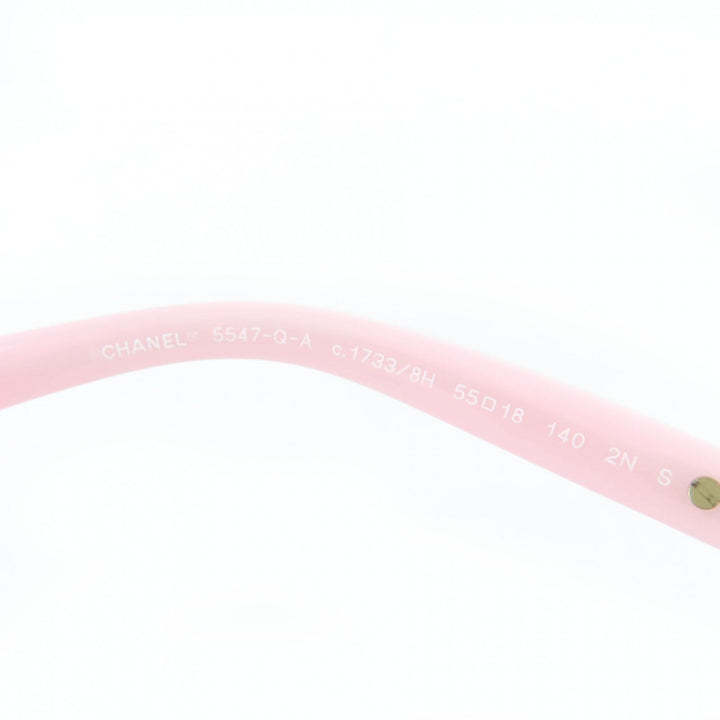 Excellent CHANEL Butterfly Shape Sunglasses Current product pink 5547-Q