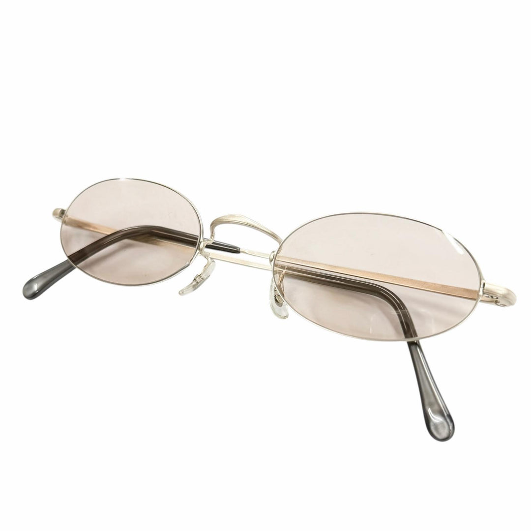 Great 白山眼鏡 sunglasses Oval Eyewear Matt Silver mens