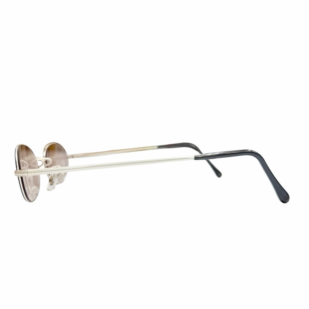 Great 白山眼鏡 sunglasses Oval Eyewear Matt Silver mens