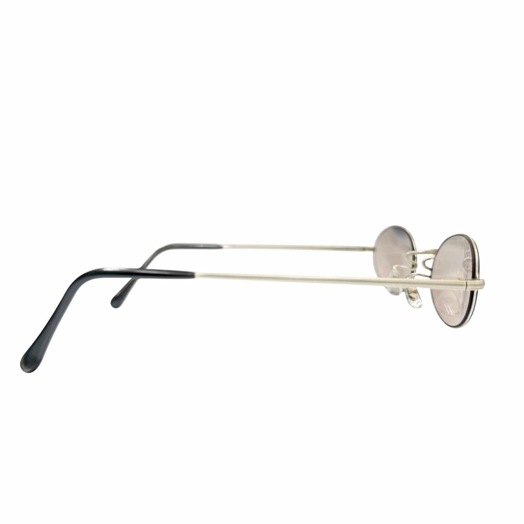 Great 白山眼鏡 sunglasses Oval Eyewear Matt Silver mens