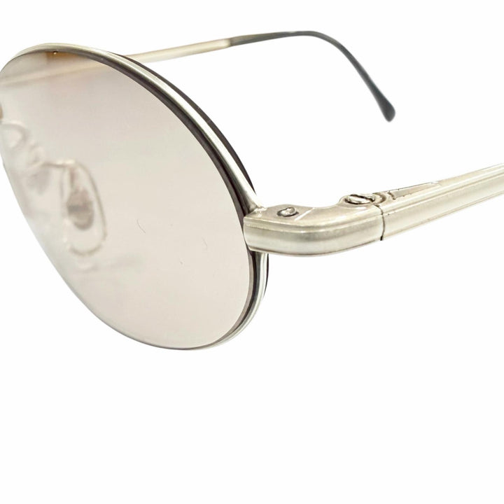 Great 白山眼鏡 sunglasses Oval Eyewear Matt Silver mens