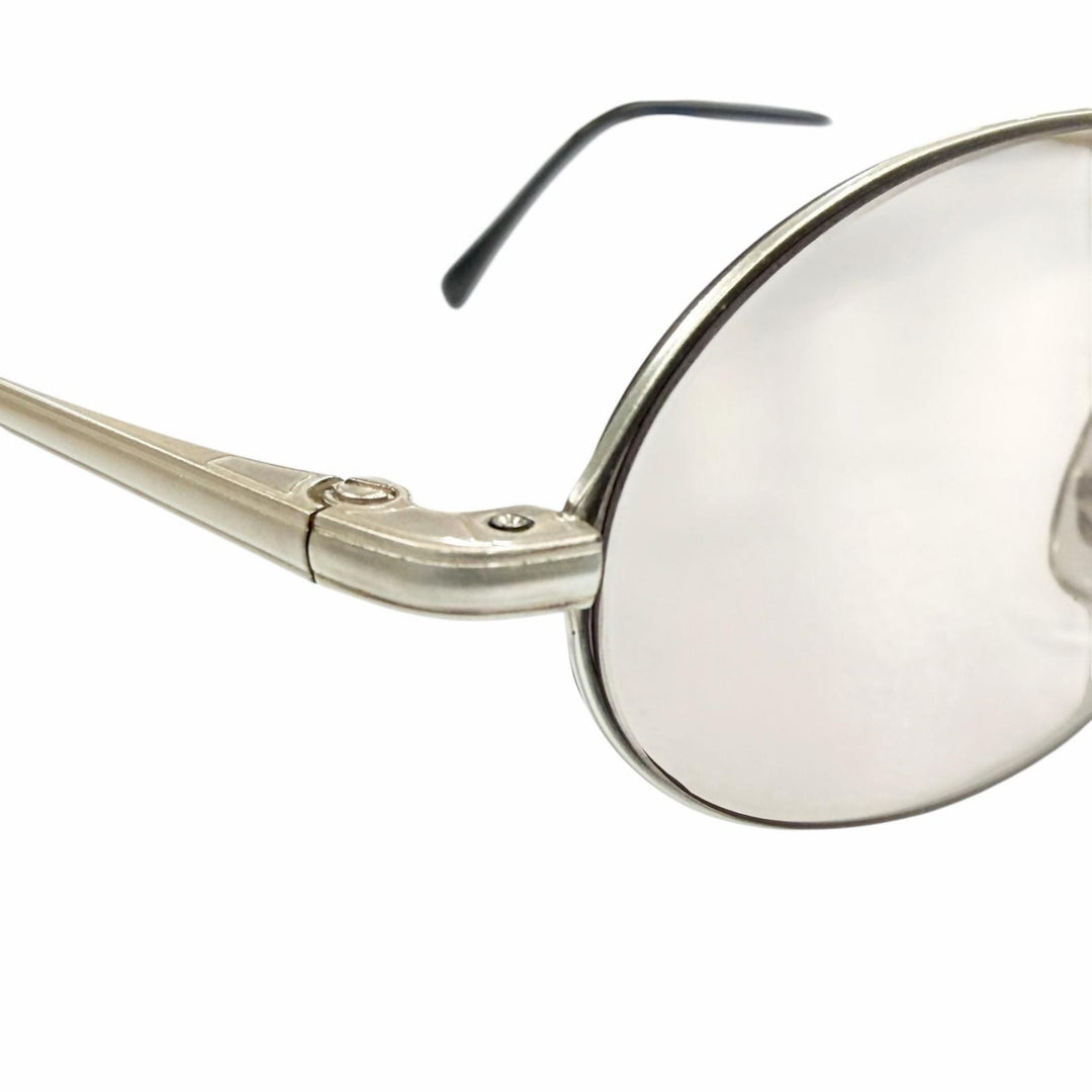 Great 白山眼鏡 sunglasses Oval Eyewear Matt Silver mens