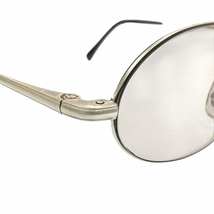 Great 白山眼鏡 sunglasses Oval Eyewear Matt Silver mens