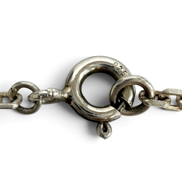 Excellent HERMES Necklace Serie Pendant Silver AU750 Women