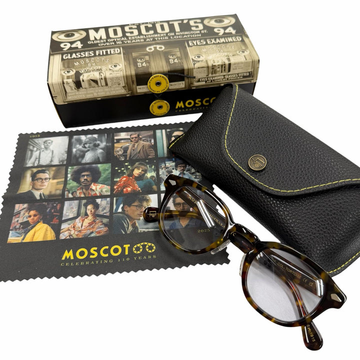 Excellent MOSCOT Glasses LEMTOSH Clear brown mens