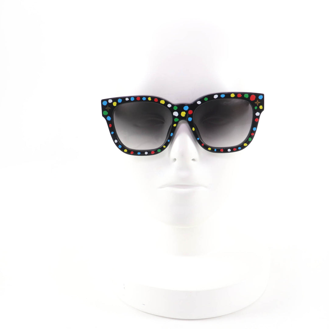 Excellent LOUIS VUITTON×Yayoi Kusama sunglasses My Monogram Square Z1903E