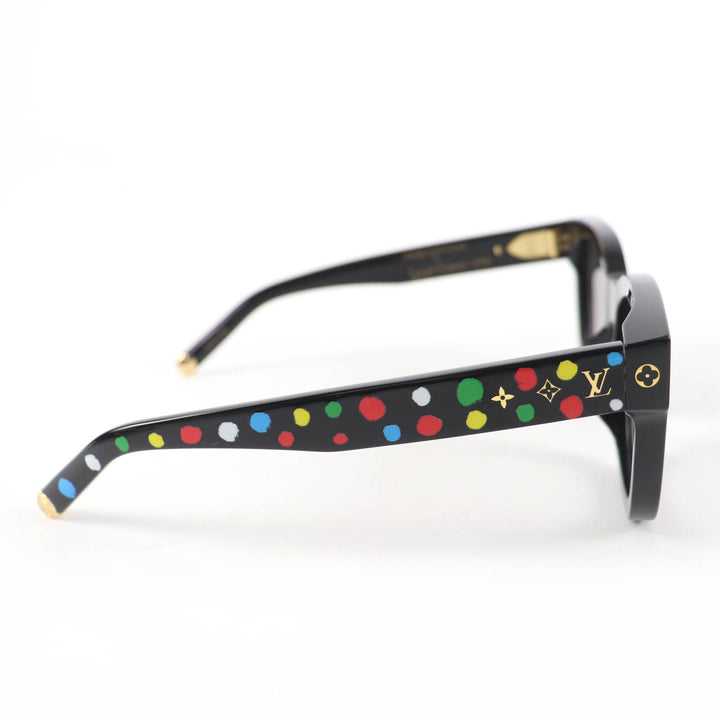 Excellent LOUIS VUITTON×Yayoi Kusama sunglasses My Monogram Square Z1903E