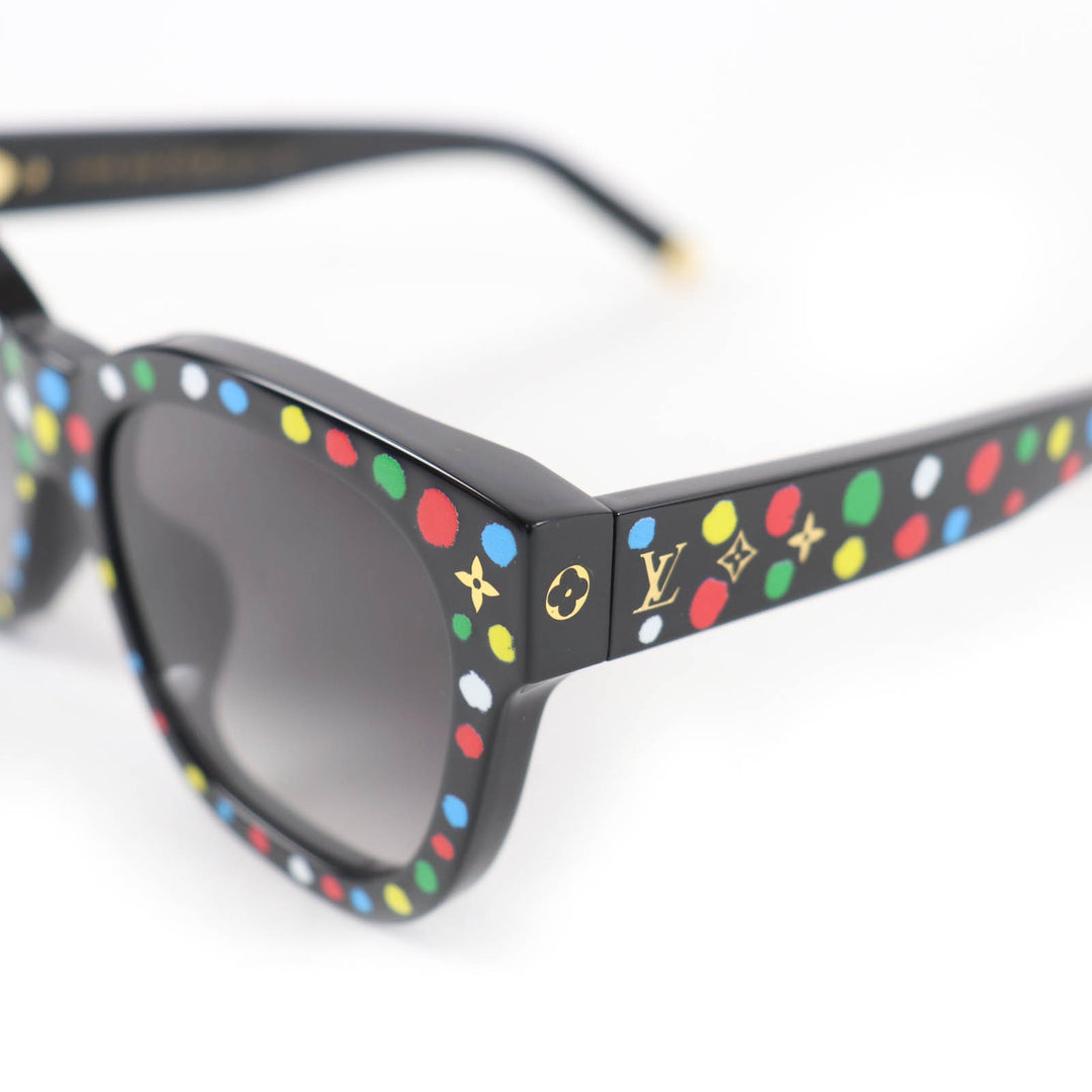 Excellent LOUIS VUITTON×Yayoi Kusama sunglasses My Monogram Square Z1903E