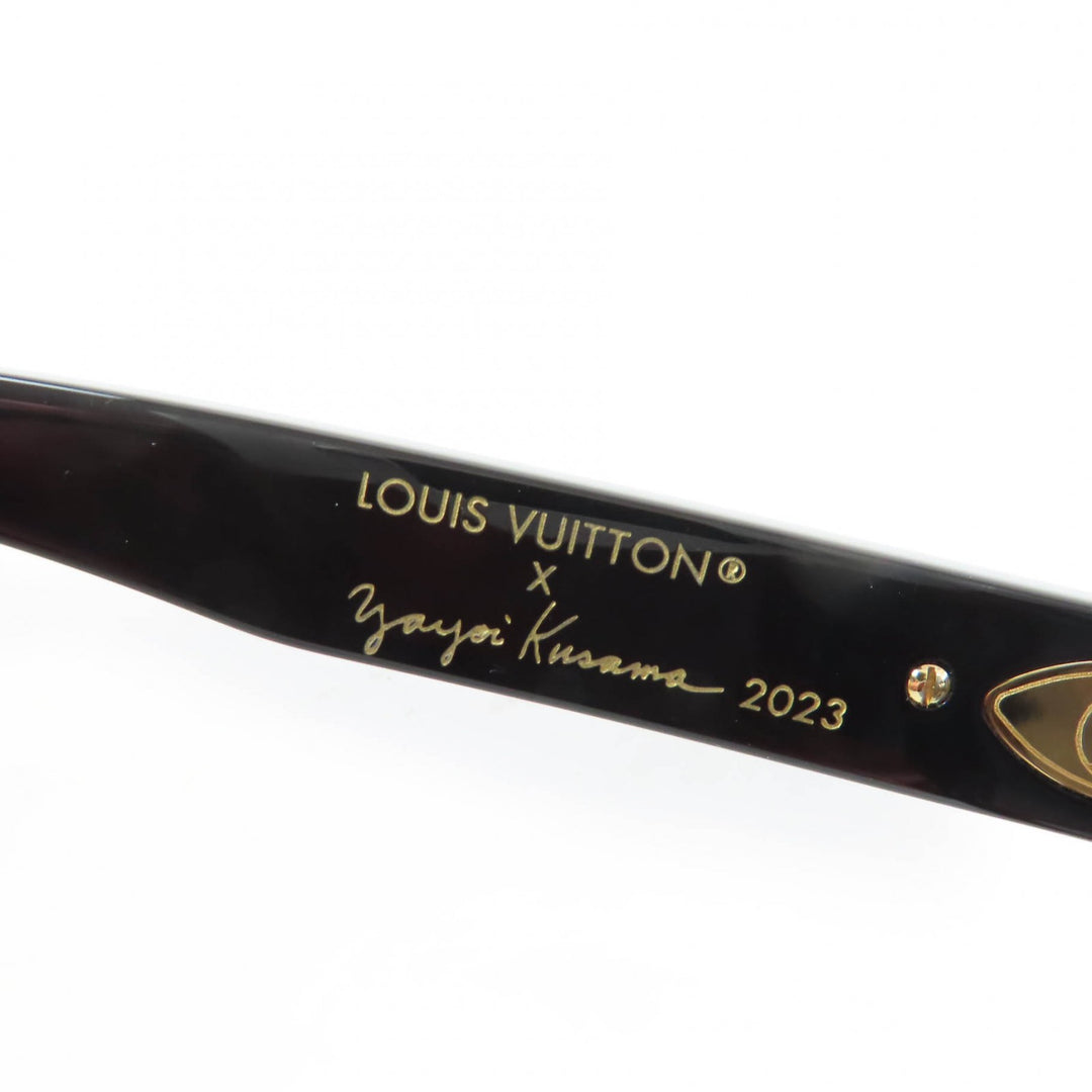 Excellent LOUIS VUITTON×Yayoi Kusama sunglasses My Monogram Square Z1903E