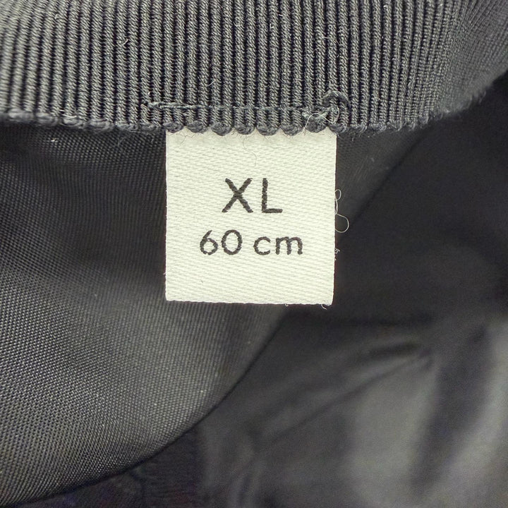 Pristine GUCCI cap Logo embossed baseball hat black Nylon mens XL 813461