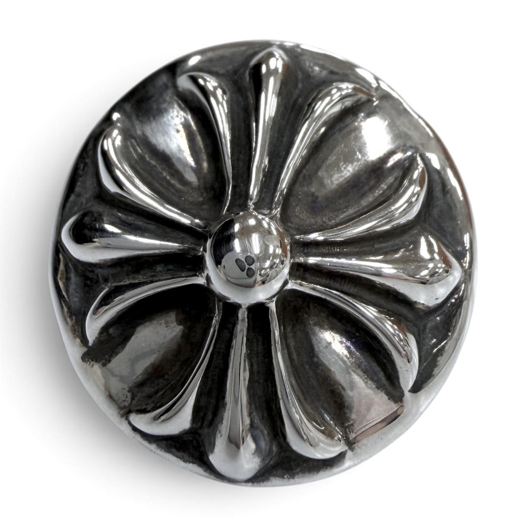 Great CHROME HEARTS hair accessory HAIRBAND Crossball Button Concho Silver 925
