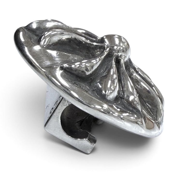 Great CHROME HEARTS hair accessory HAIRBAND Crossball Button Concho Silver 925