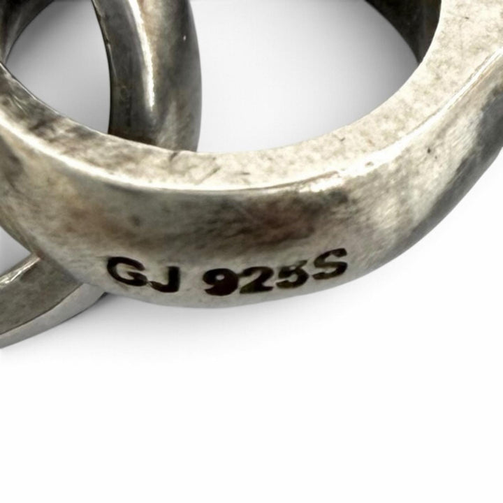 Great Georg Jensen Necklace station long black 925 Women
