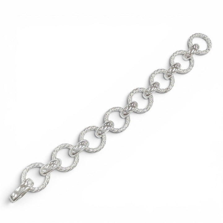 Great TIFFANY&Co. bracelet Twist circle Total length around7.5"" Silver 925 mens