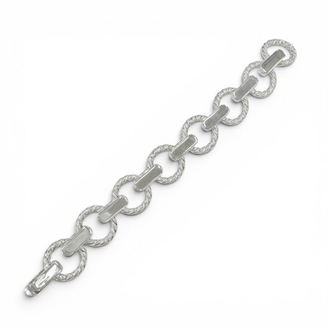 Great TIFFANY&Co. bracelet Twist circle Total length around7.5"" Silver 925 mens