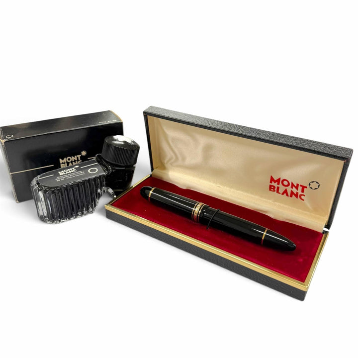 Great MONTBLANC fountain pen Meisterstück 149 white star black 14K mens