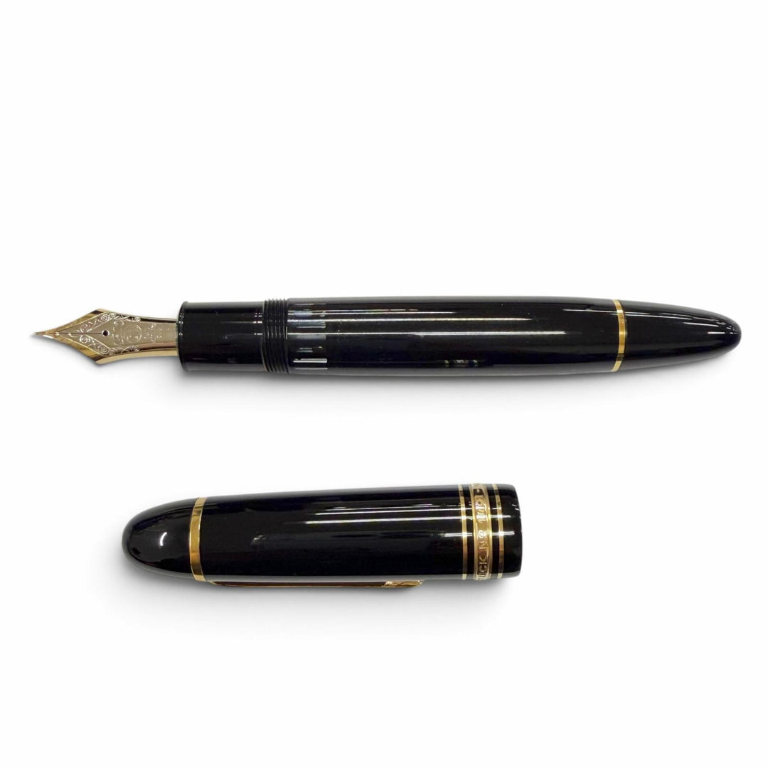 Great MONTBLANC fountain pen Meisterstück 149 white star black 14K mens