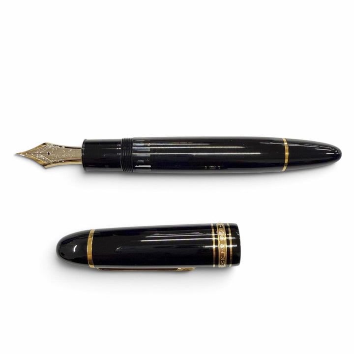 Great MONTBLANC fountain pen Meisterstück 149 white star black 14K mens