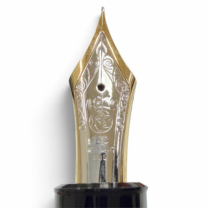 Great MONTBLANC fountain pen Meisterstück 149 white star black 14K mens
