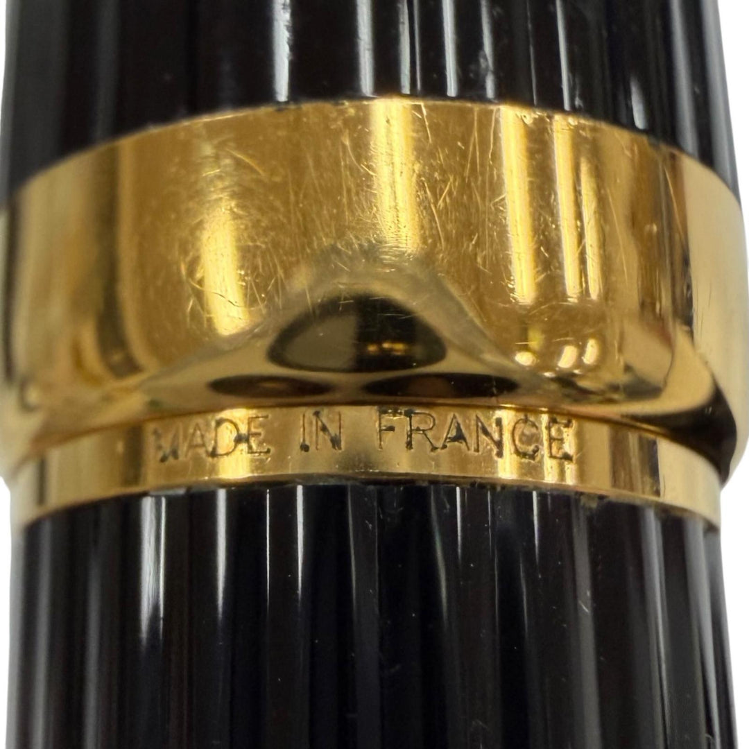 Very Good Cartier mechanical pencil Louis Cartier Stripe Twist Style black mens