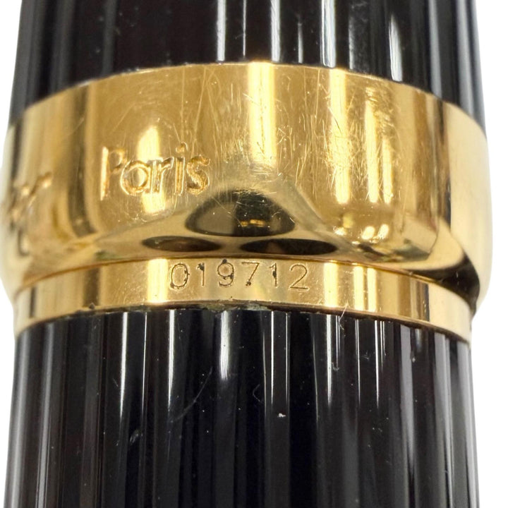 Very Good Cartier mechanical pencil Louis Cartier Stripe Twist Style black mens