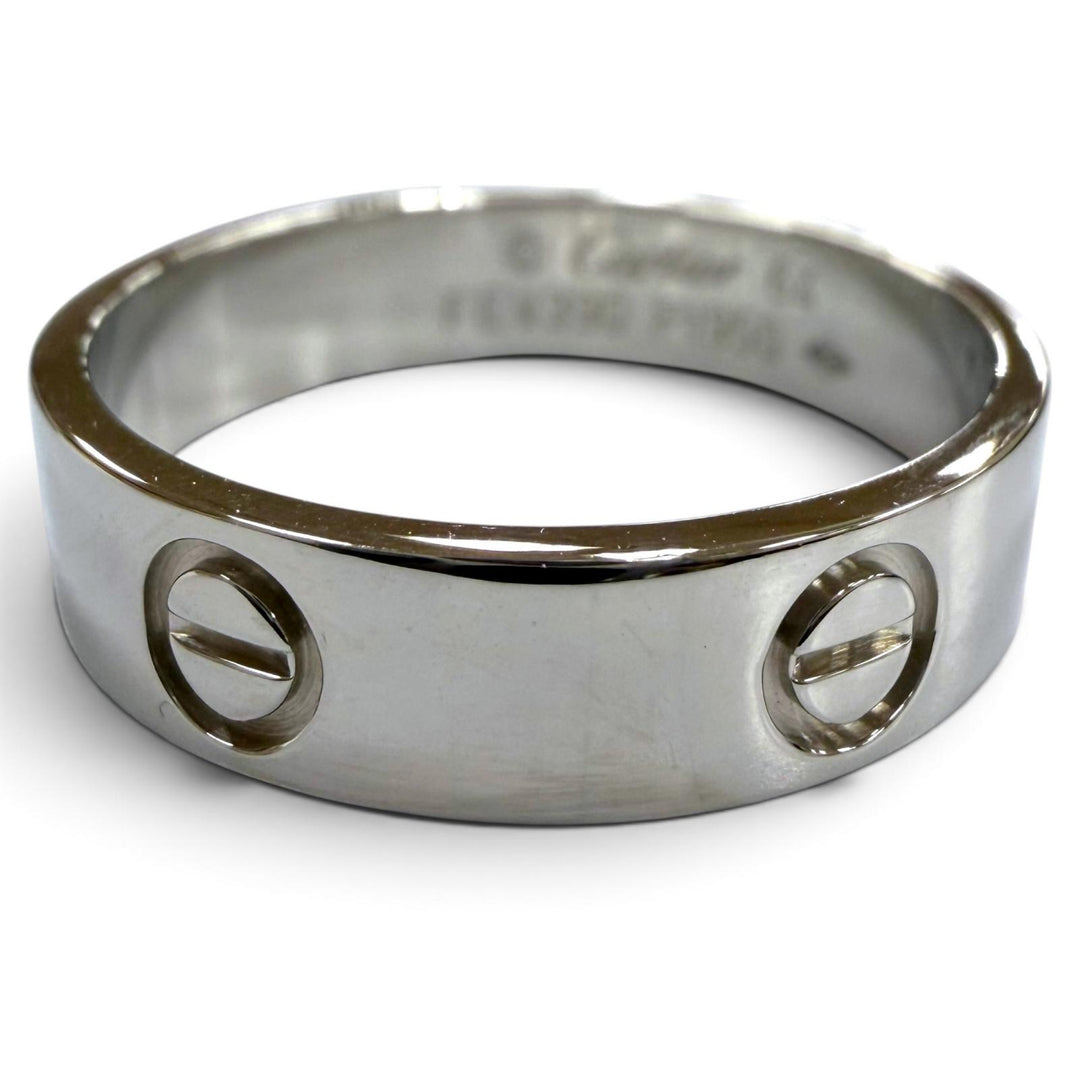 Great Cartier Ring ring Love Ring Classic Silver PT950 mens FEV390