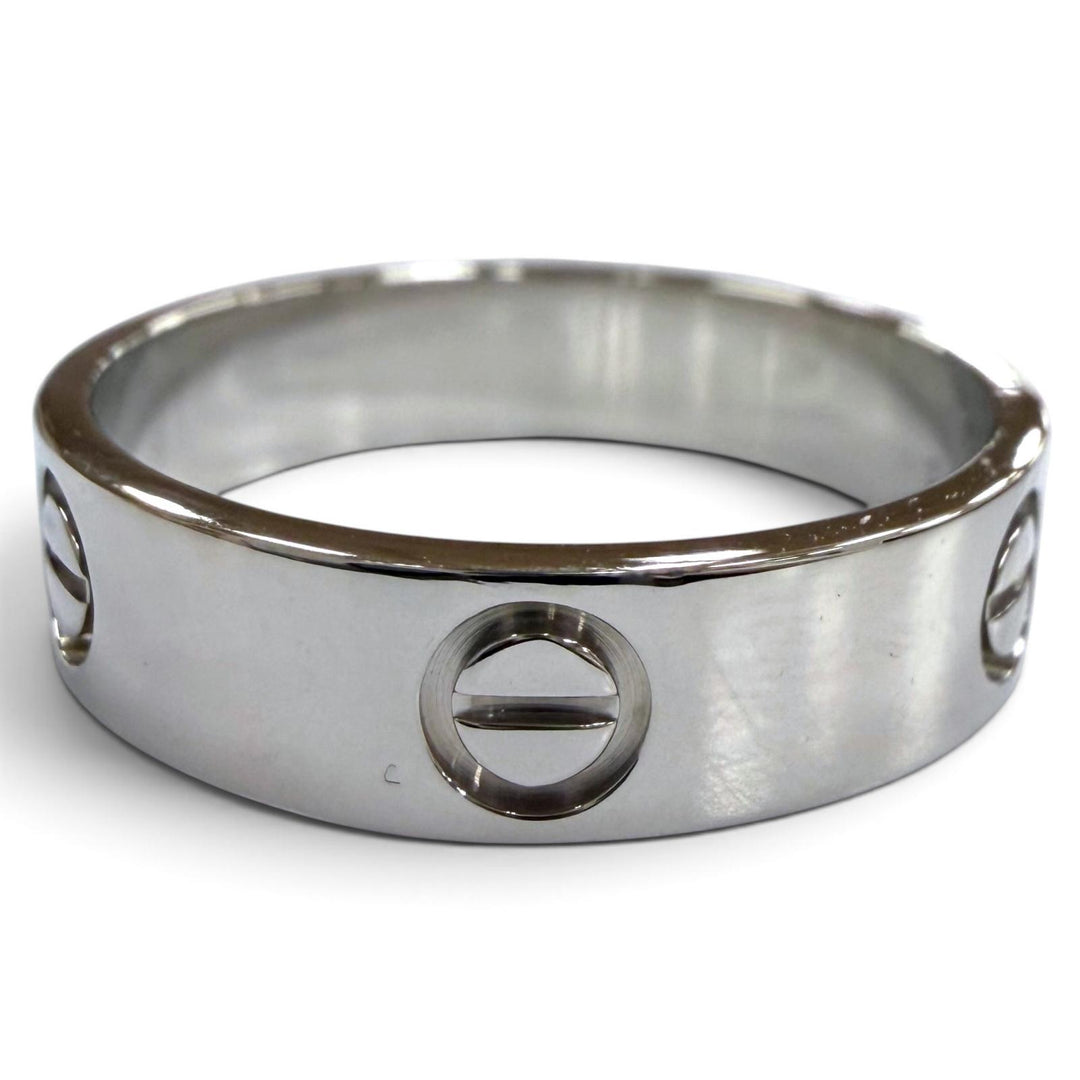 Great Cartier Ring ring Love Ring Classic Silver PT950 mens FEV390