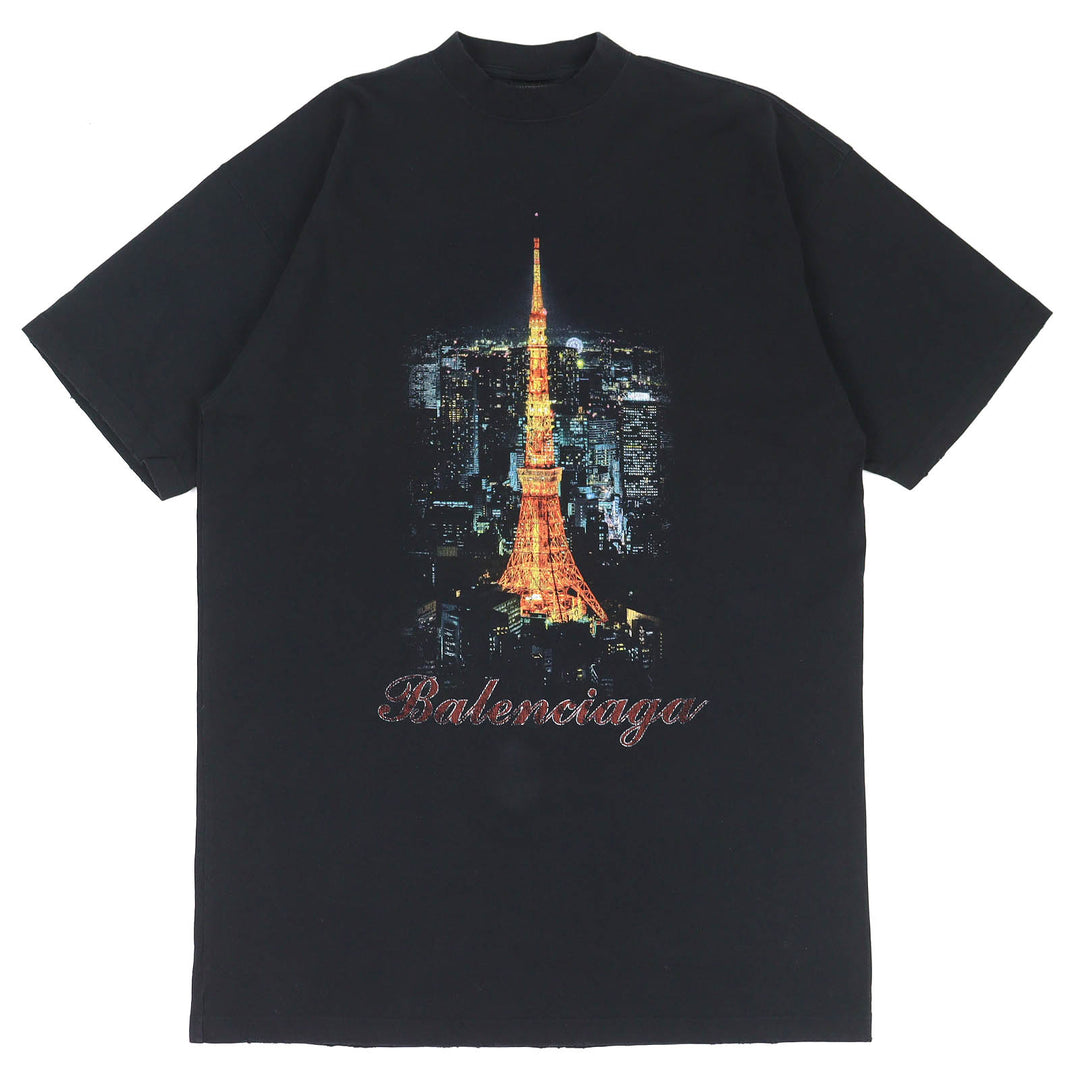 Great BALENCIAGA Short sleeve T-shirt Ginza Store Opening Commemorative 1 739037