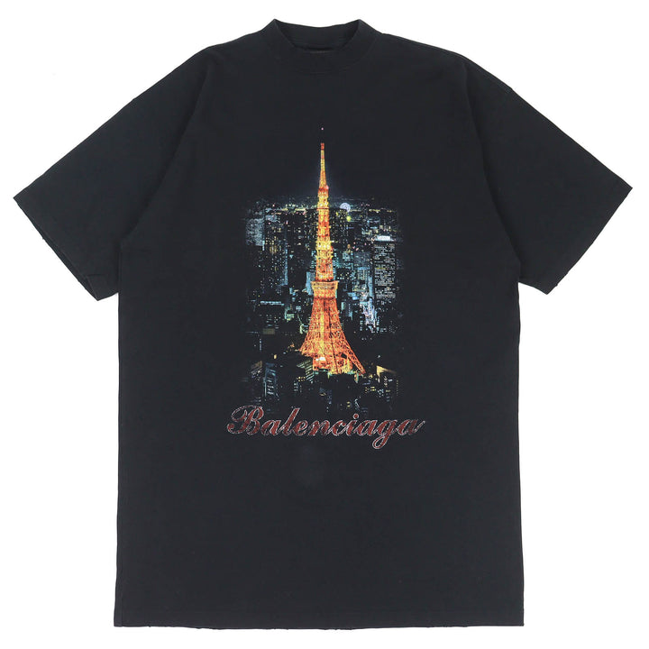 Great BALENCIAGA Short sleeve T-shirt Ginza Store Opening Commemorative 1 739037